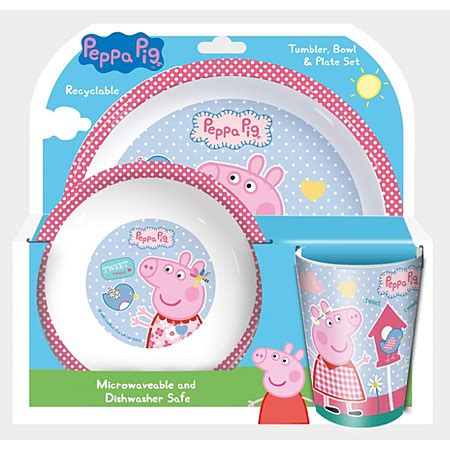 peppa pig plate asda